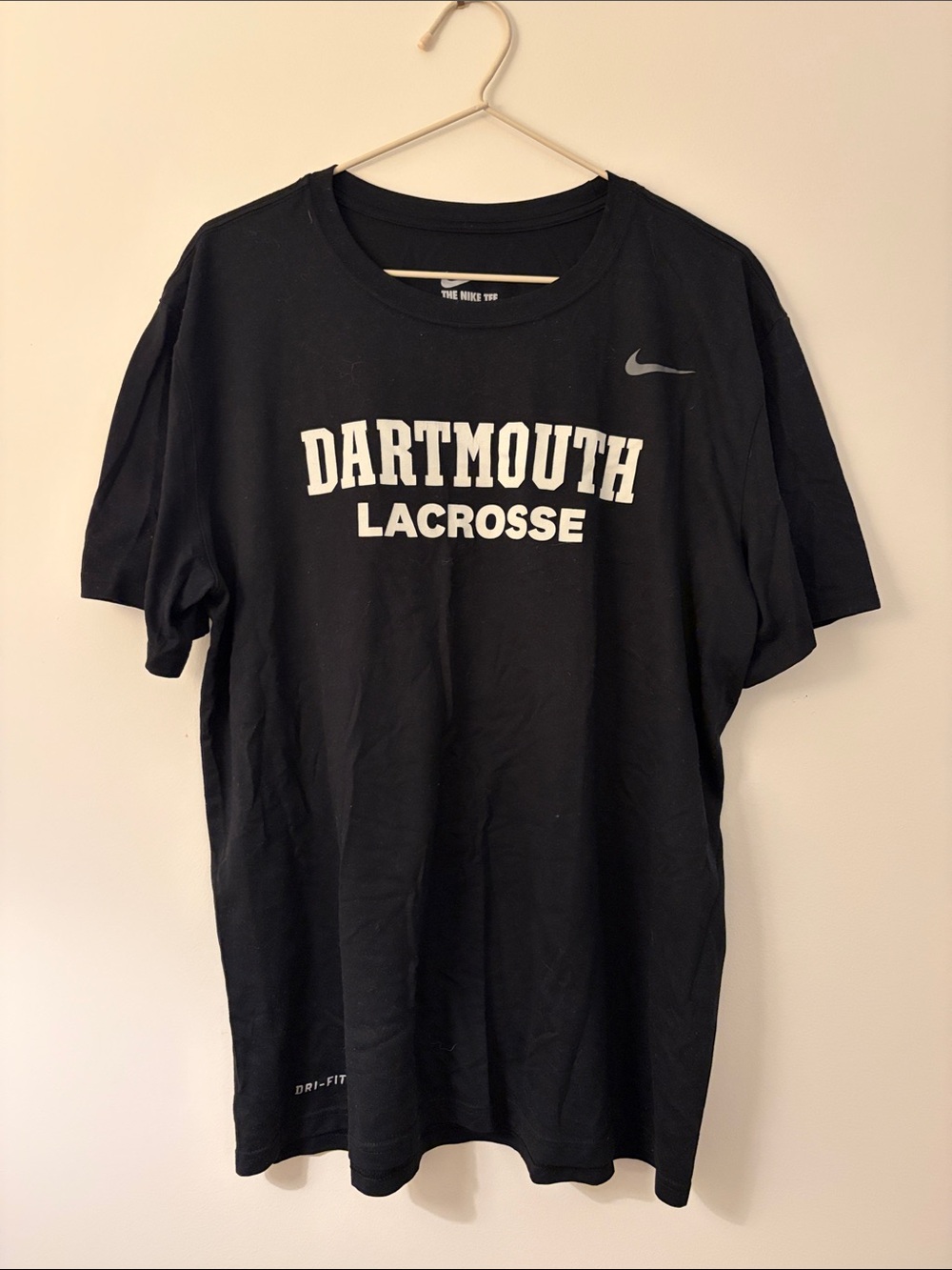 Nike Black Dartmouth Lacrosse Short Sleeve Tee